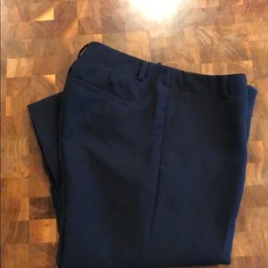 Banana Republic Flat-Front Navy Dress Pant